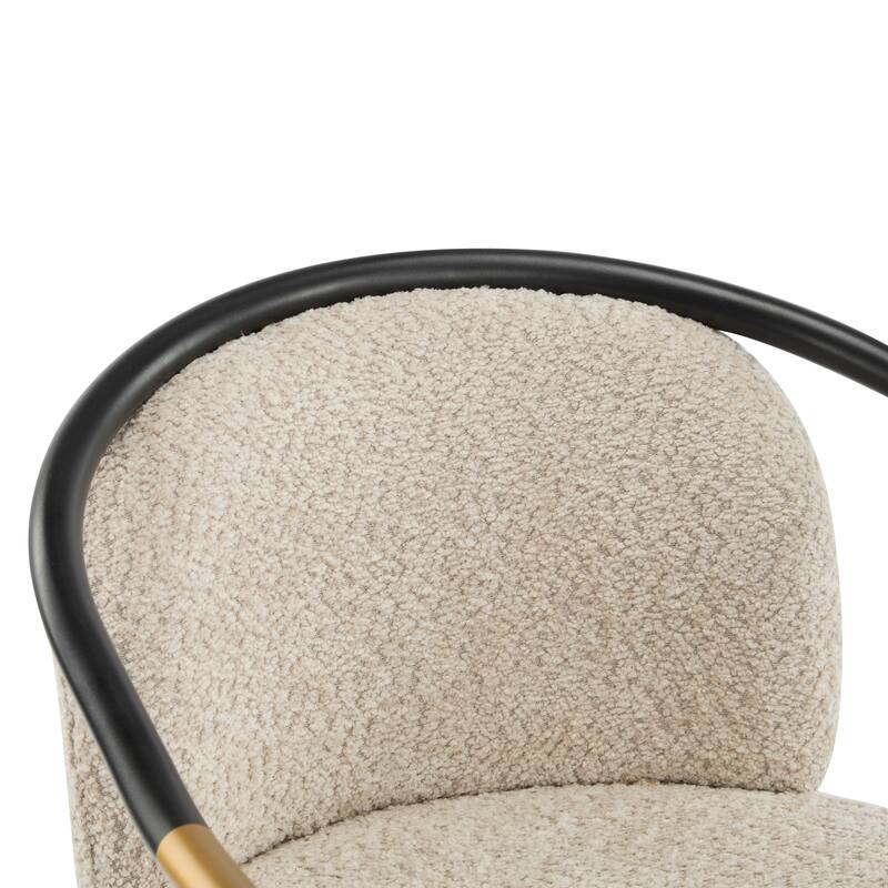 Roomfitters Upholstered Counter Stool Set of 2, Modern Metal Frame Bar Stool for Kitchen Island