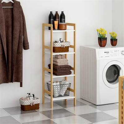 4-Shelf Floor Shelving for bathroom