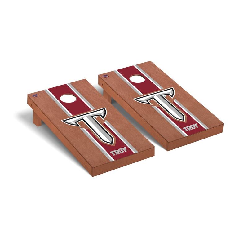 Troy Trojans Striped Cornhole Board Set