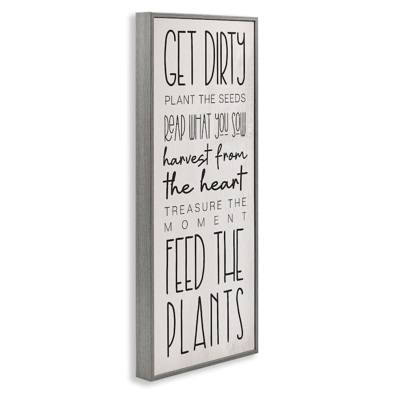 Stupell Fun Garden Guidelines Framed Giclee Art Design By Lil' Rue
