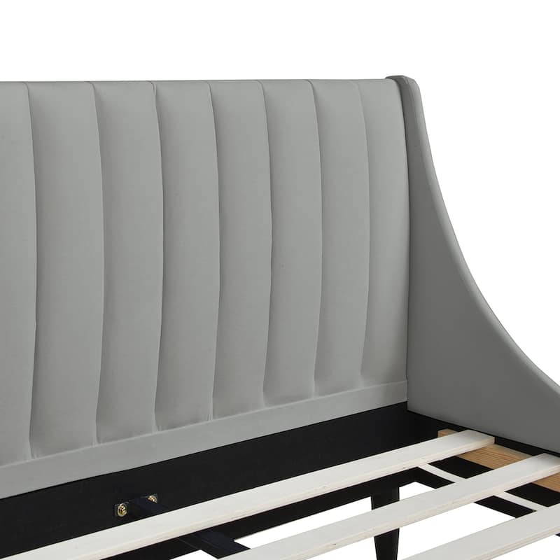 Aspen Vertical Tufted Upholstered Platform Bed
