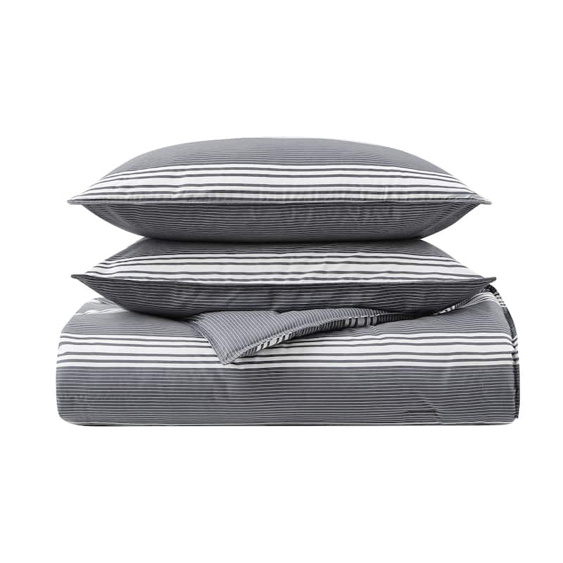 Nautica Craver Reversible Grey Cotton Comforter Set