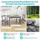 preview thumbnail 8 of 19, Costway Wooden Kids Table and 2 Chairs Set with Rubber Wood Legs - See Details