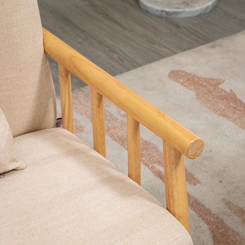 48" Loveseat Sofa for Bedroom, Modern Love Seats Furniture, Upholstered Small Couch for Small Space