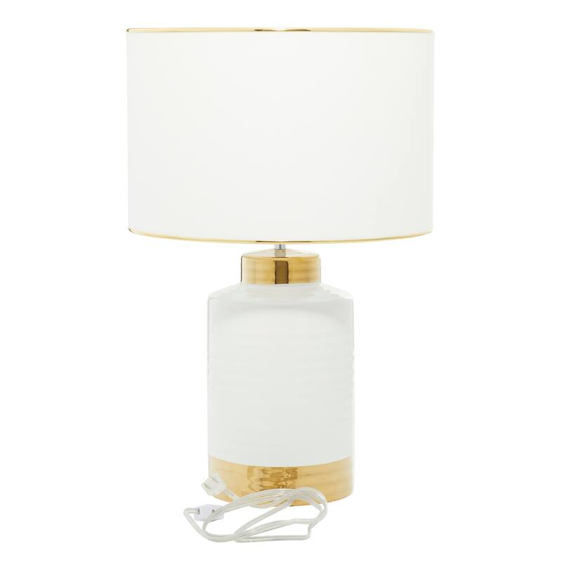 Gold Ceramic Traditional Table Lamp - 15 x 15 x 23