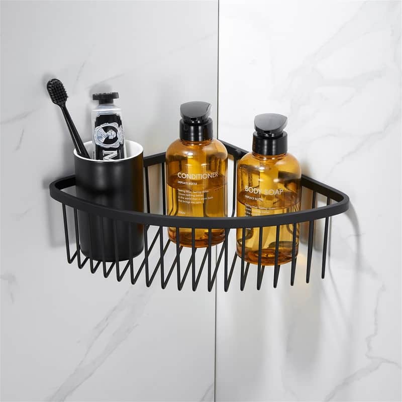 Shower Caddy Corner Shelf Basket - 9.05"D x 12"W x 3.14"H