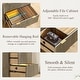 preview thumbnail 13 of 20, Modern Fluted 2 Drawer Lateral File Cabinet, Office Storage Cabinet