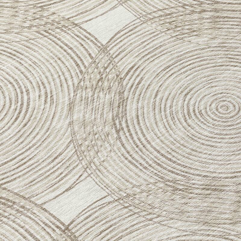 Machine Washable Indoor/ Outdoor Modern Pune Chantille Rug