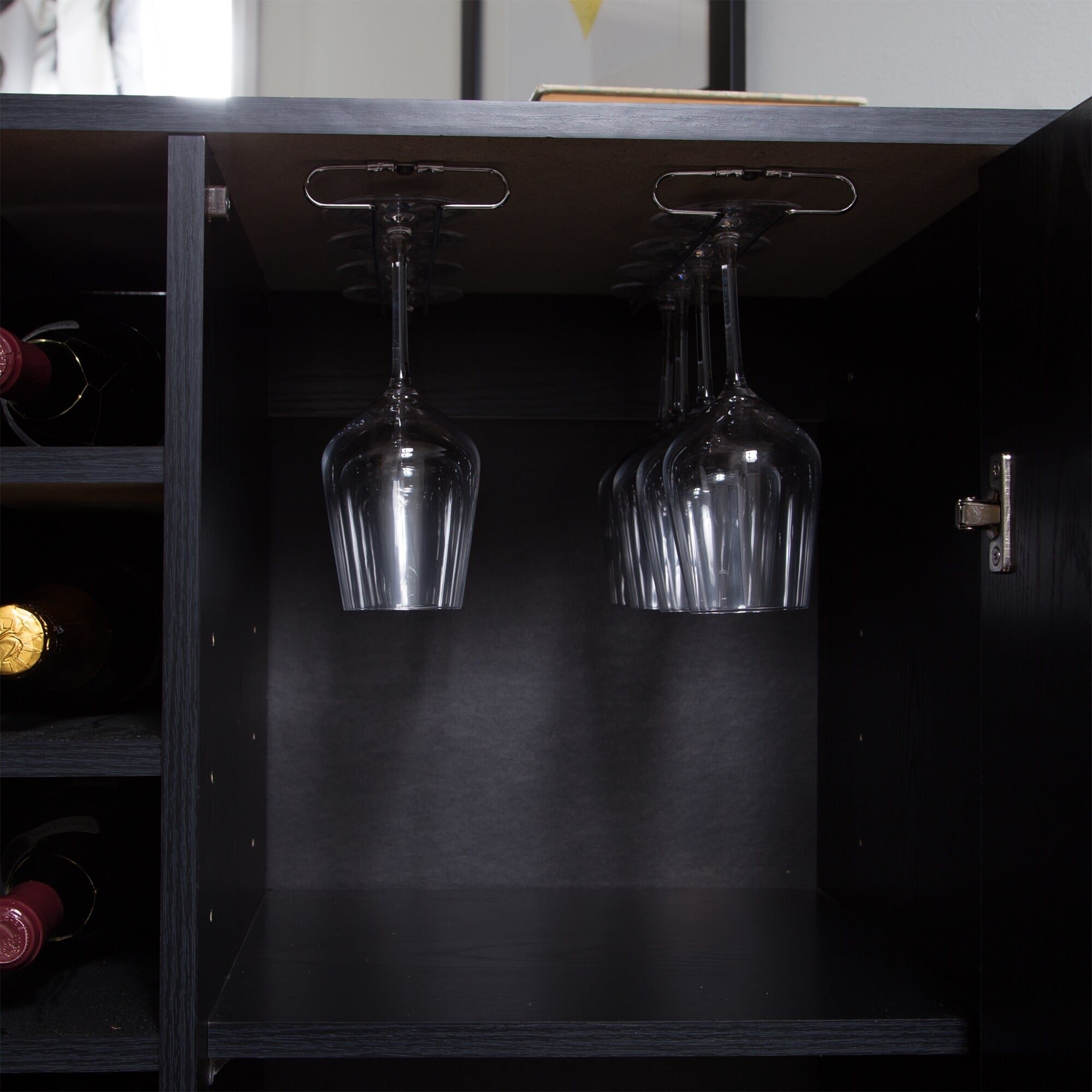South shore bar cabinet with bottle and glass new arrivals storage