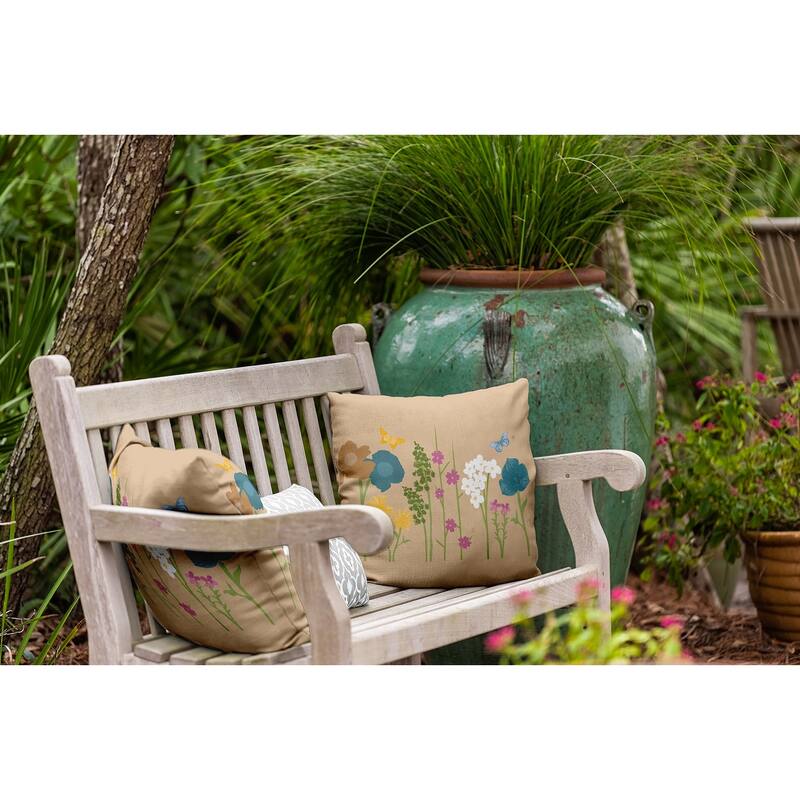 Little Garden Indoor/Outdoor Throw Pillow