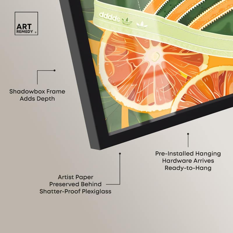 Citrus Sneaker Shadowbox by Art Remedy