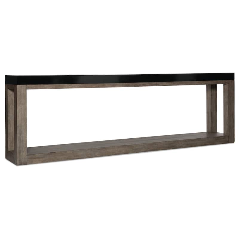 Hooker Furniture Vienna 17" Long Oak and Rubberwood Console Table from - Black / Brown