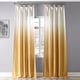preview thumbnail 58 of 62, Exclusive Fabrics Ombre Faux Linen Light Filtering Curtains (1 Panel) - Lightweight Elegance, Natural Light Enhancement 50 X 108 - ombre gold
