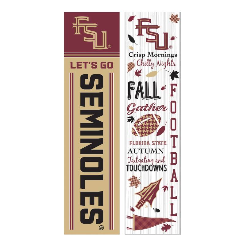 47" Double Sided Seasonal Porch Leaner, Florida State University - 47" x 11.25"