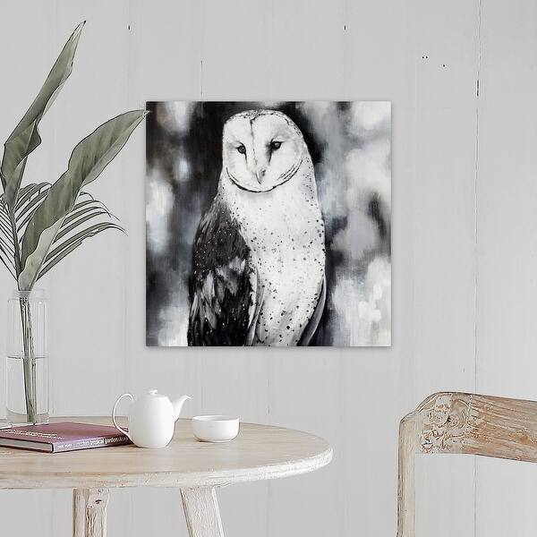 Shop White Owl Canvas Wall Art Overstock 31216929