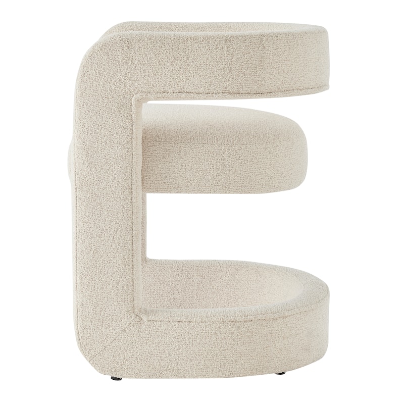 NPD Furniture Althea Boucle Dining Side Chair