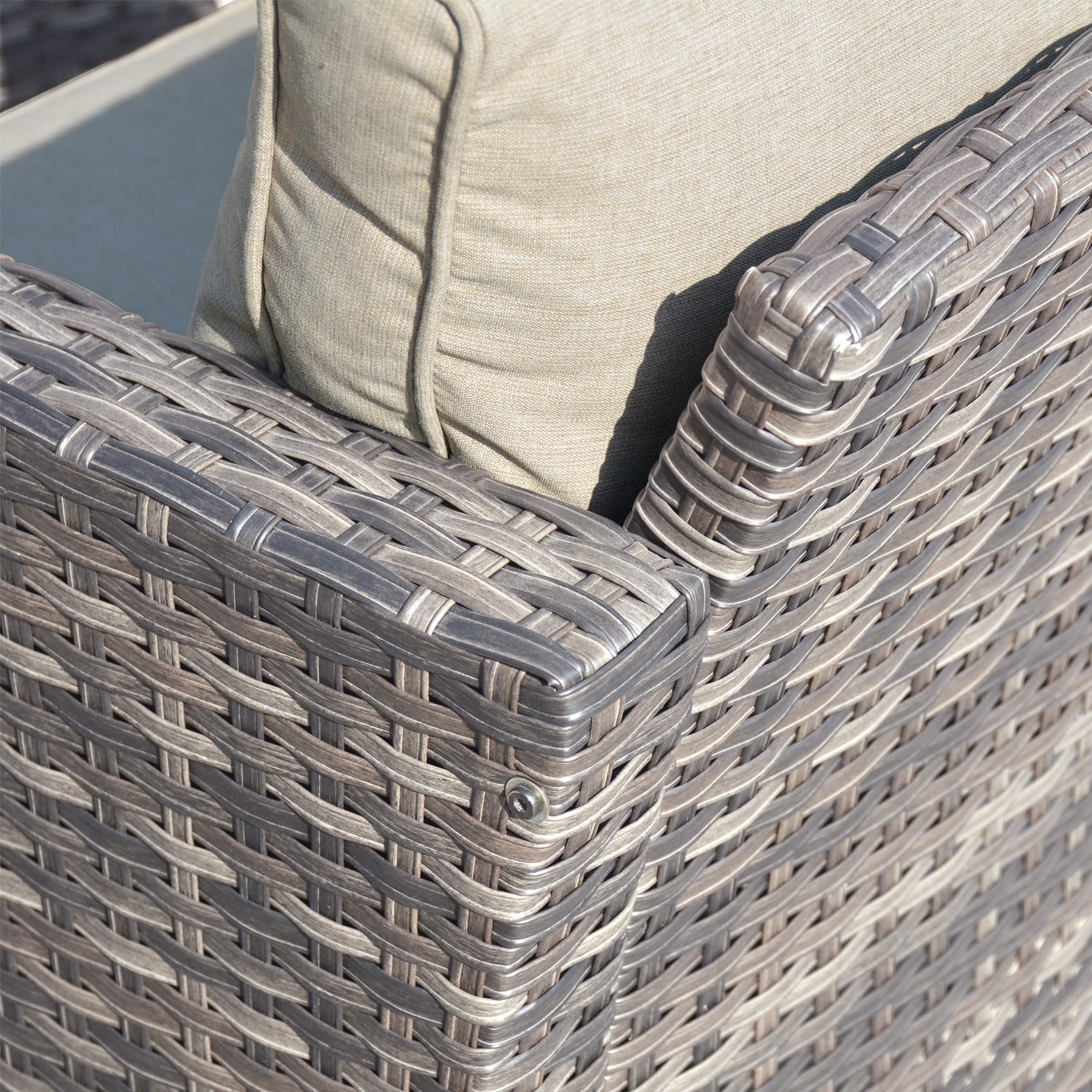 OVIOS 8-piece Patio Wicker Conversation Furniture Set with-image