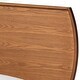preview thumbnail 5 of 8, Aimi Mid-Century Walnut Brown Finished Wood Twin Size Platform Bed