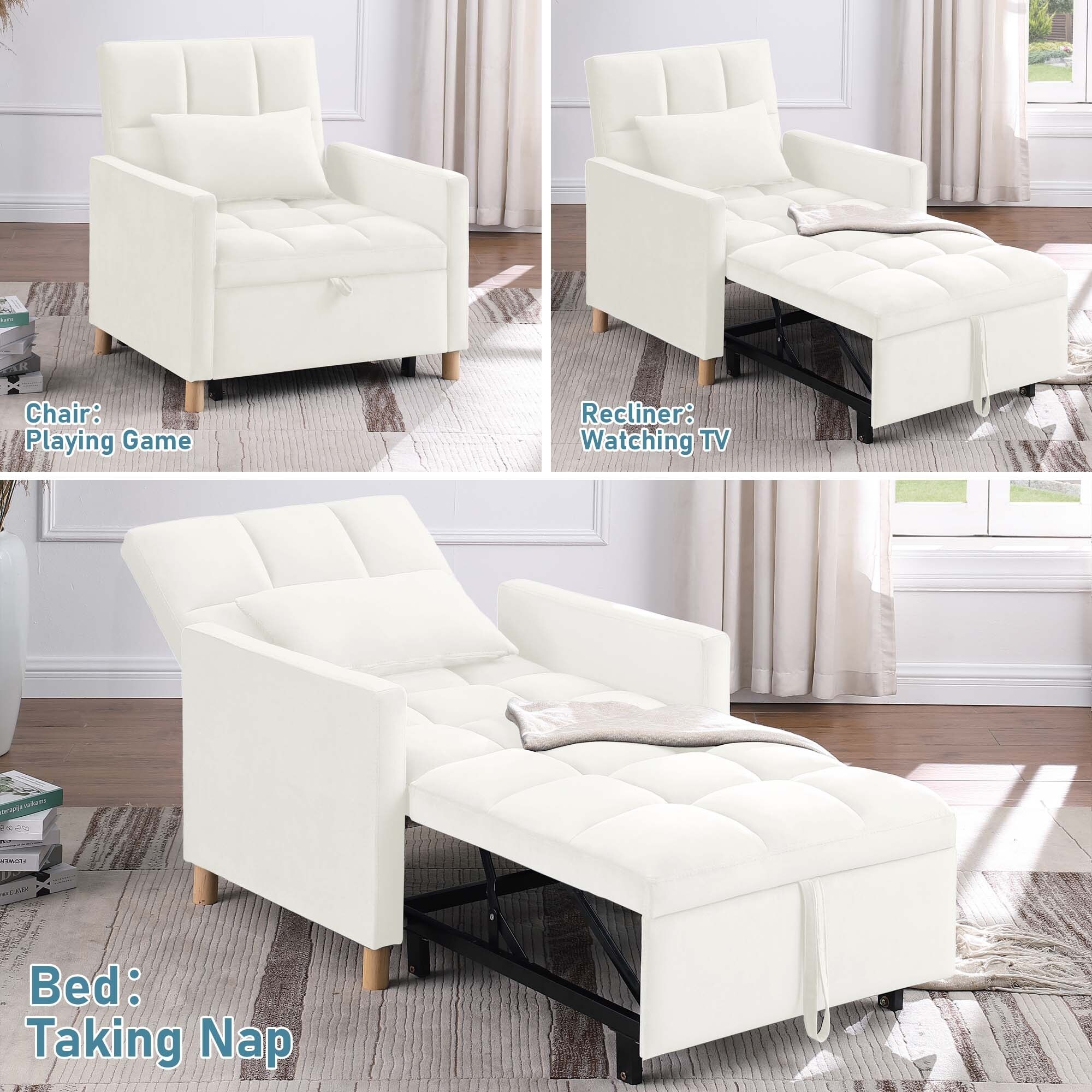 Single sofa sleeper chair on sale