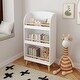 preview thumbnail 6 of 14, Kids Bookshelf, 3-Tier Bookcase, Book Organizer, toy Storage Cabinet Organizer, White