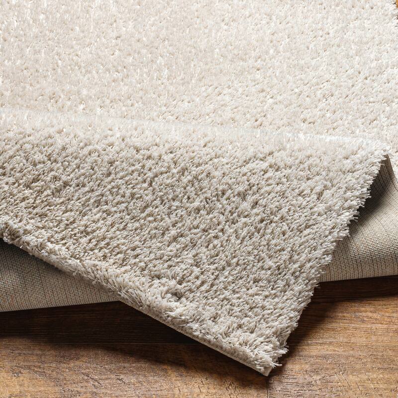 Livabliss Cloudy Heathered Solid Plush Area Rug