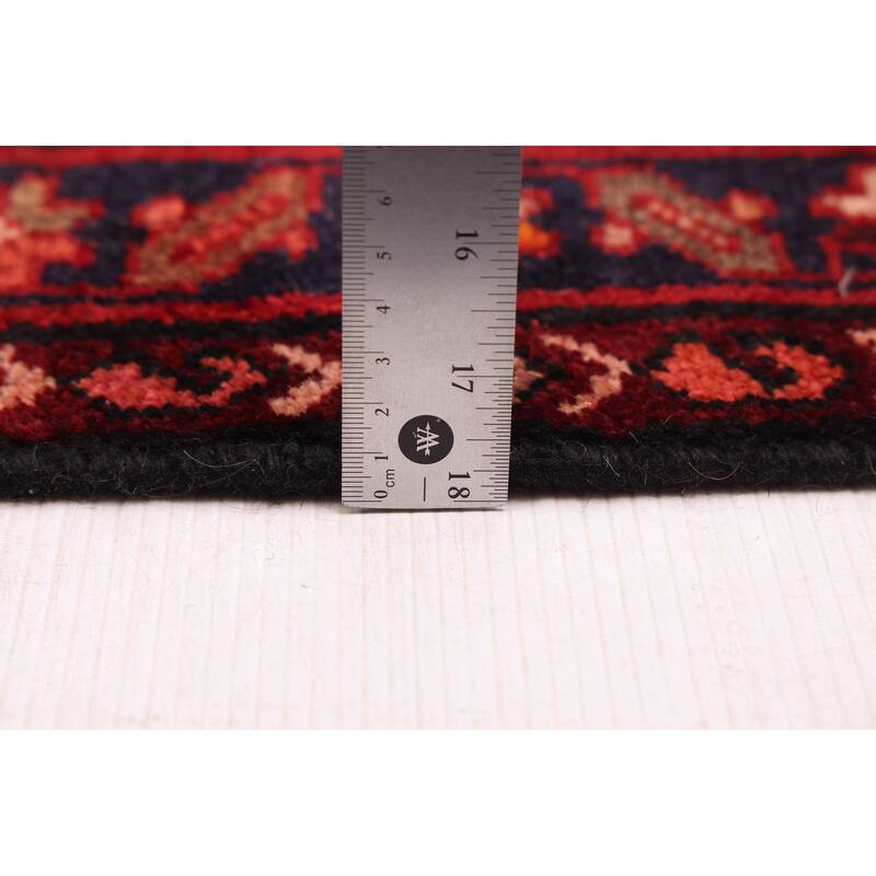 ECARPETGALLERY Hand-knotted Andelz Red Wool Rug - 3'6 x 9'11