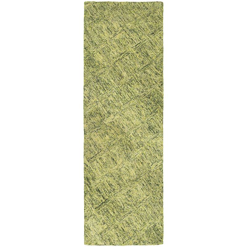 Style Haven Colorscape Handmade Loop Pile Faded Diamond Wool Rug