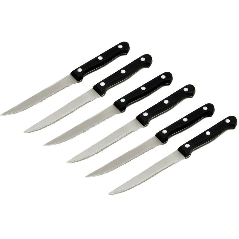 Chef Craft 2pc Serrated Stainless Steel Blade Steak Knife Set - 3 Sets
