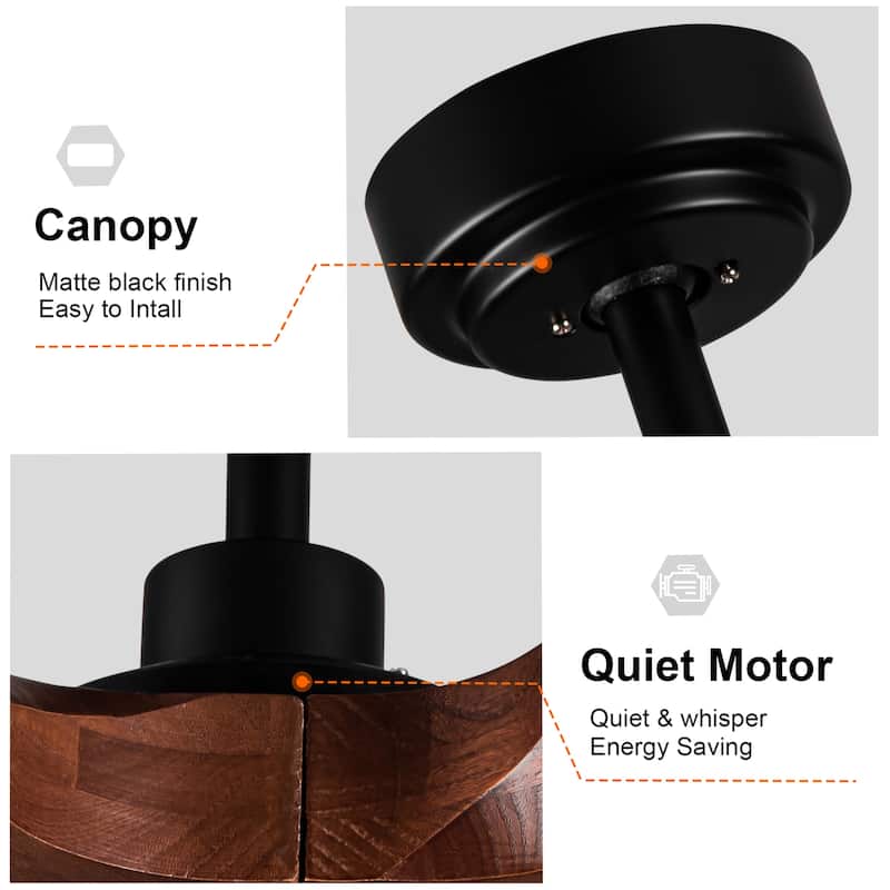 Ceiling Fan with Remote Control without Light