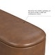 preview thumbnail 41 of 44, HomePop Ellipse Modern Storage Bench with Metal Legs