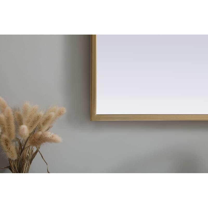 Indigo Home Metal Frame Arch Mirror 24x40 Inch