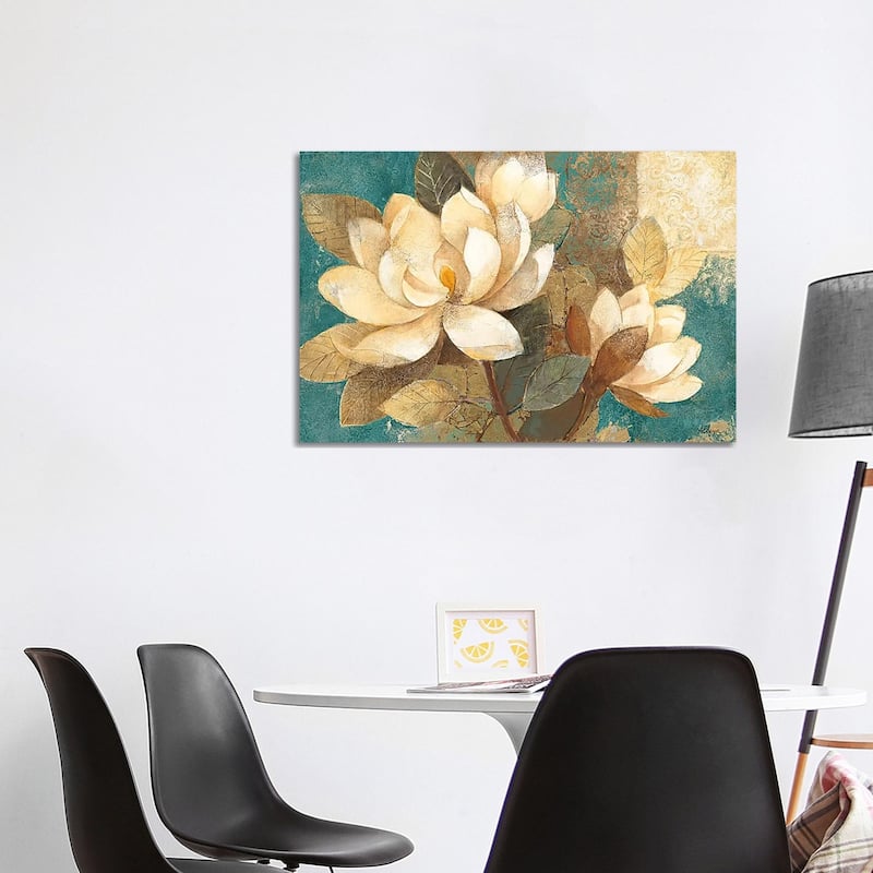 iCanvas "Turquoise Magnolias" by Albena Hristova Canvas Print - 26x40x1.5