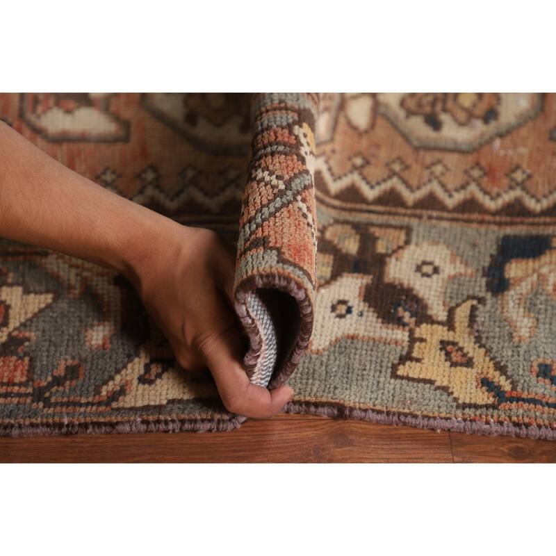 Bakhtiari Persian Vintage Rug Handmade Wool Carpet - 5'3"x 9'11"