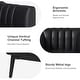 preview thumbnail 9 of 43, Alfons Industrial Leather Chair with Channel Tufting and Metal Leg by HULALA HOME