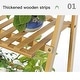 preview thumbnail 16 of 15, 3 Tier Bamboo Hanging Plant Stand Ladder Flower Rack Hanging Baskets