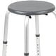 preview thumbnail 16 of 40, Tool-Free 300 Lb. Capacity, Adjustable White Bath & Shower Stool - 14.25"D x 14.25"W x 14" - 20.75"H