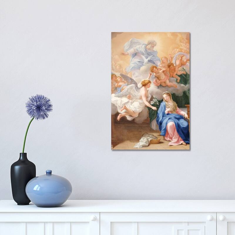 iCanvas "The Annunciation" by Giovanni Odazzi Canvas Print - 18x12x1.5
