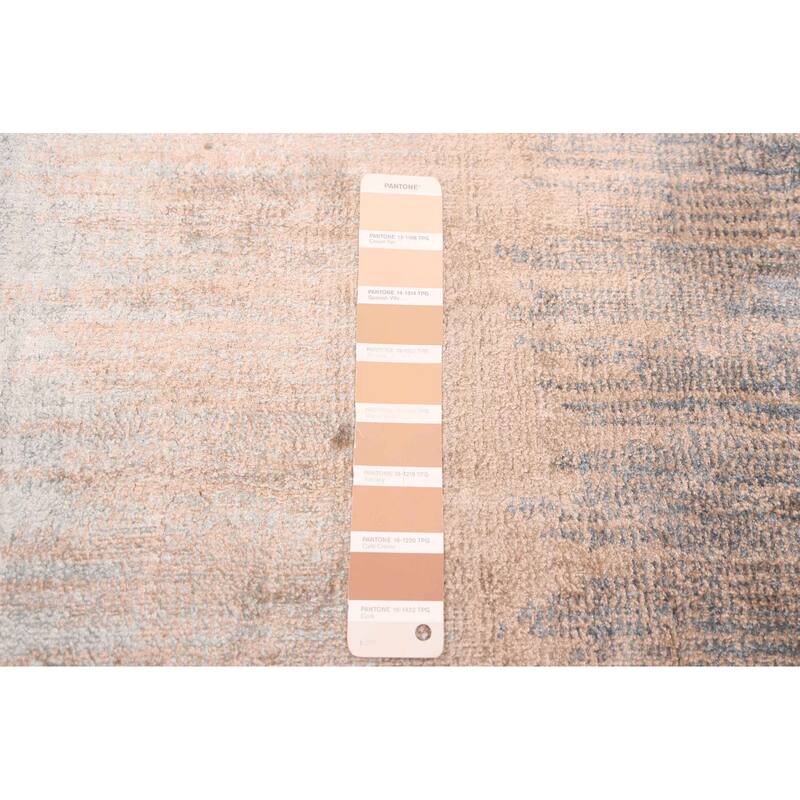 ECARPETGALLERY Hand Loomed Elysian Tan Viscose Rug - 7'9 x 9'6