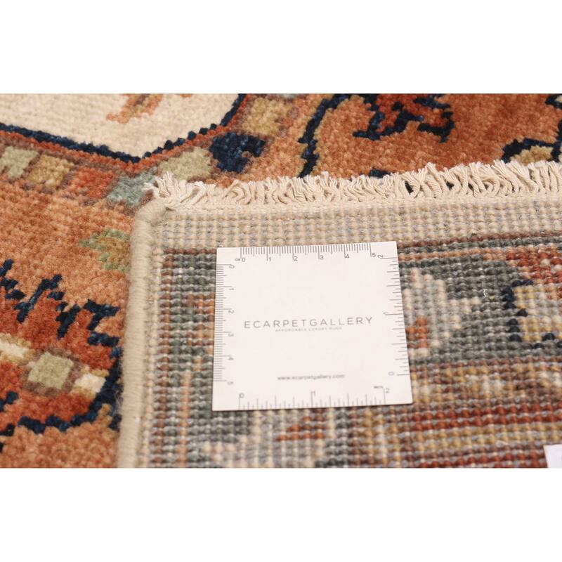 ECARPETGALLERY Hand-knotted Jules Sultane Ivory Wool Rug - 8'0 x 10'0