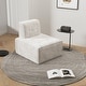 preview thumbnail 1 of 8, Bean Bag Chair,Accent Chair,Modular Sherpa Sofa Chair,