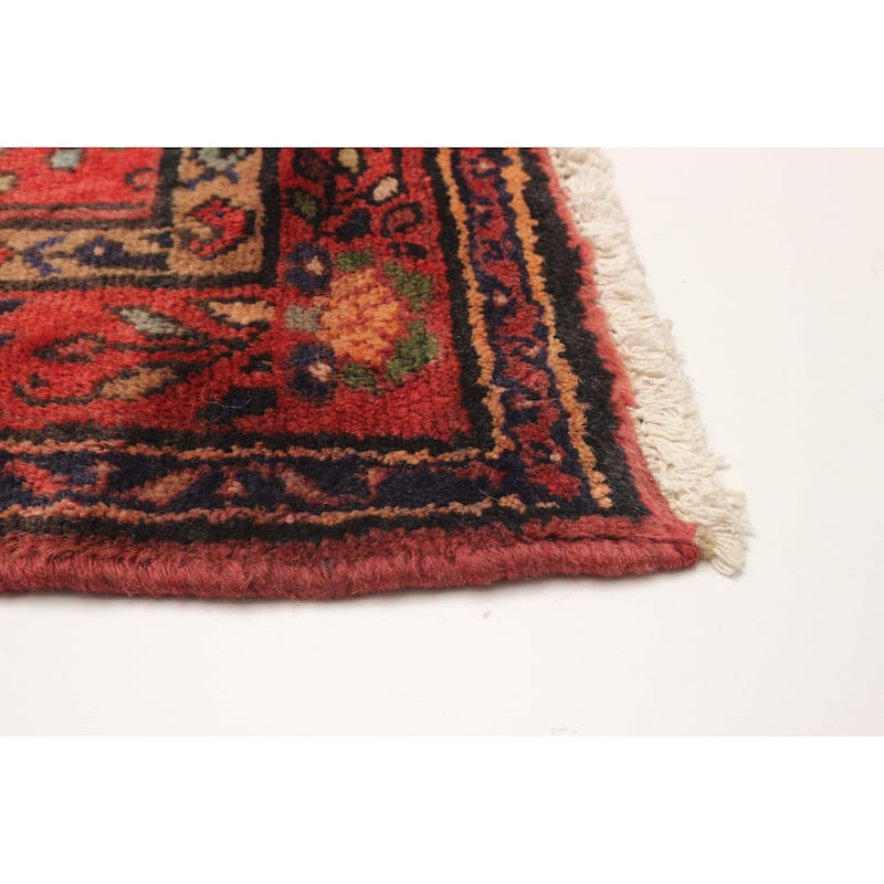 ECARPETGALLERY Hand-knotted Andelz Red Wool Rug - 3'7 x 13'0