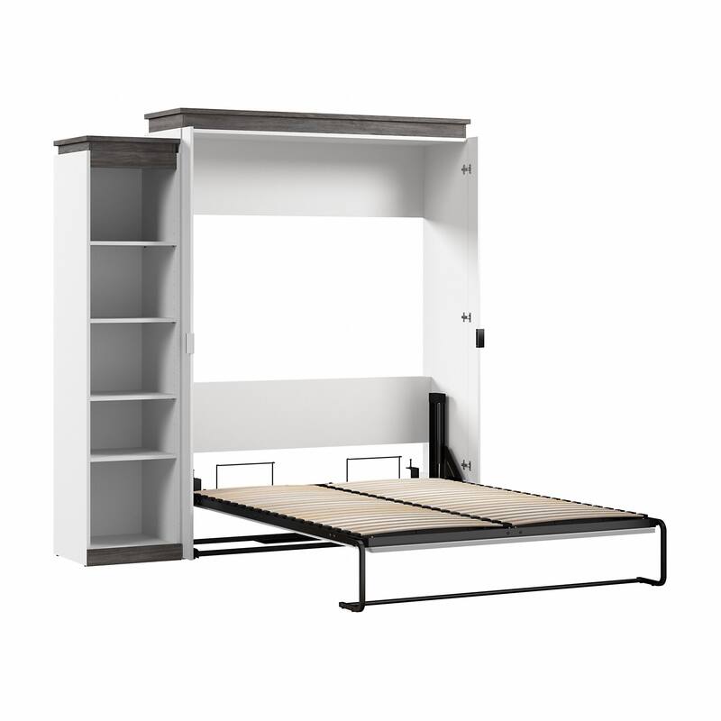 Orion Queen Murphy Bed with Shelves (87W) by Bestar