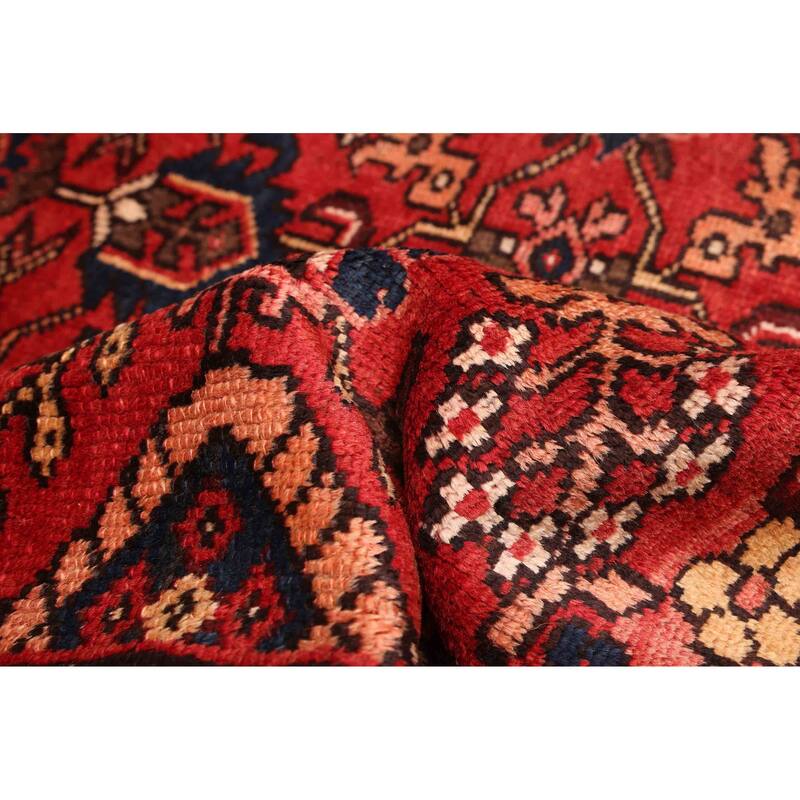 ECARPETGALLERY Hand-knotted Andelz Red Wool Rug - 4'3 x 9'5