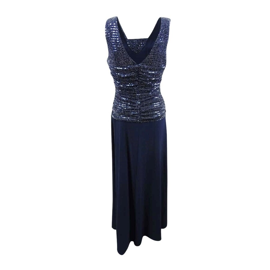 r&m richards plus size dress sequin embellished