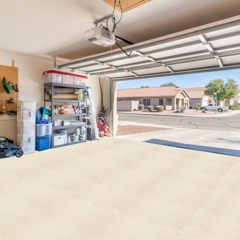 Sorbus 144 Sq. Ft. Wood Grain Floor Tiles Foam Mat EVA Interlocking Mats Tile 3/8-Inch Thick Flooring Wood Puzzle Exercise Mats