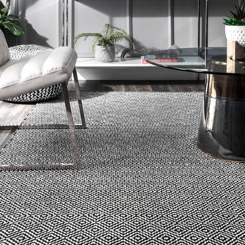 Nuloom Lorretta Geometric Cotton Area Rug
