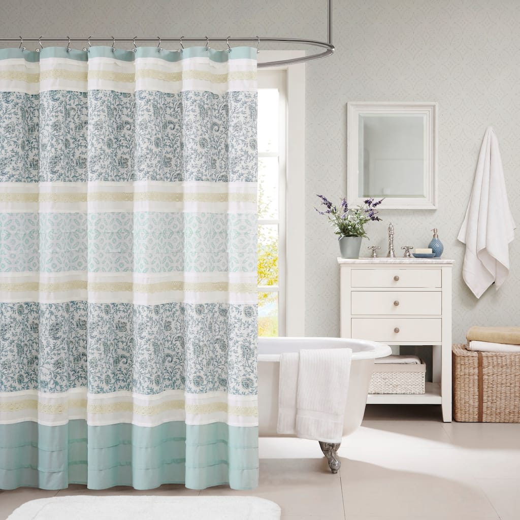Madison Park Dawn Cotton Shower Curtain