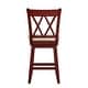 preview thumbnail 56 of 65, Eleanor Double X Back Wood Swivel Bar Stool by iNSPIRE Q Classic