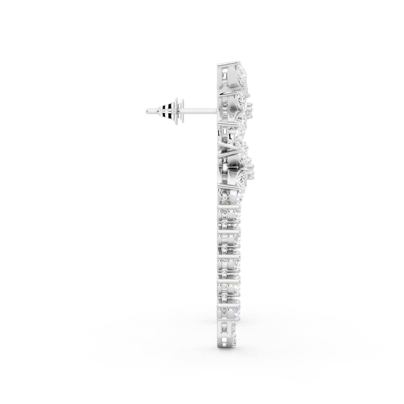 Auriya 14k Gold 4 1/5ctw Lab Grown Diamond Dangle Earrings (E-F VS)