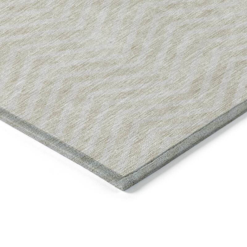 HomeRoots Chevron Transitional Rectangle Outdoor Rug